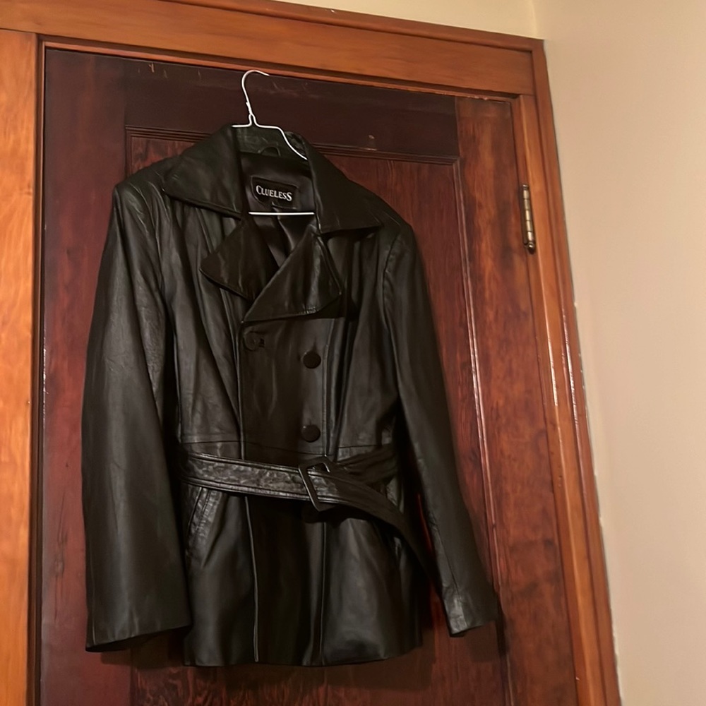 Black leather jacket!